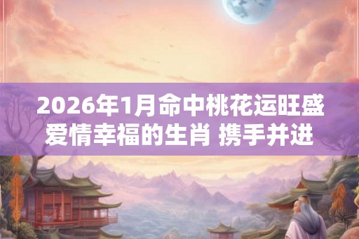 2026年1月命中桃花运旺盛爱情幸福的生肖 携手并进合家欢