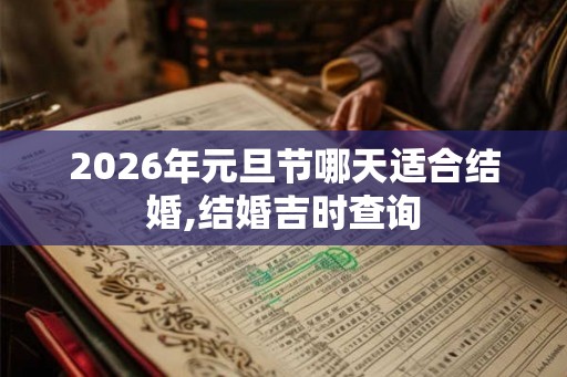 2026年元旦节哪天适合结婚,结婚吉时查询