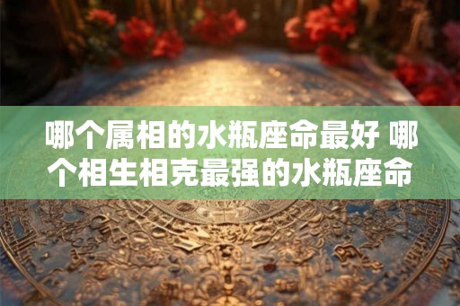 哪个属相的水瓶座命最好 哪个相生相克最强的水瓶座命运最好