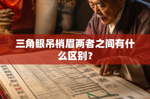 三角眼吊梢眉两者之间有什么区别？
