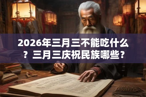 2026年三月三不能吃什么?三月三庆祝民族哪些? 2026年三月三不能吃什么?三月三庆祝民族哪些?