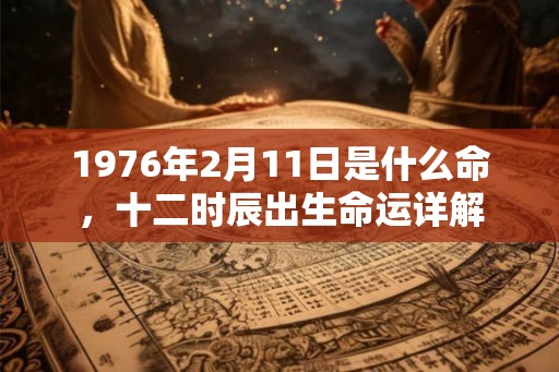 1976年2月11日是什么命，十二时辰出生命运详解