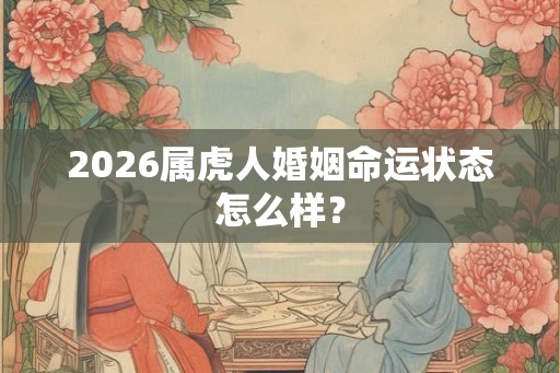 2026属虎人婚姻命运状态怎么样？