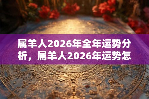 属羊人2026年全年运势分析，属羊人2026年运势怎么样