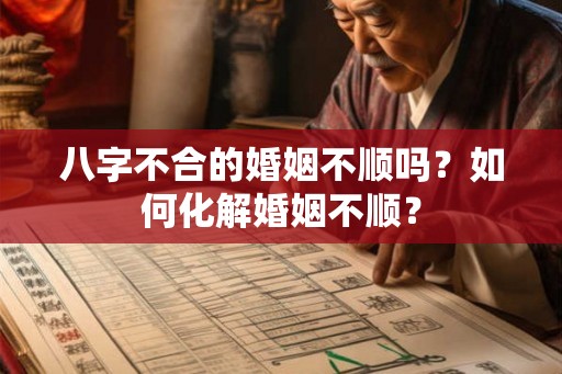 八字不合的婚姻不顺吗?如何化解婚姻不顺? 八字不合的婚姻不顺吗?如何化解婚姻不顺?