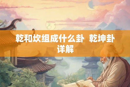 乾和坎组成什么卦  乾坤卦详解