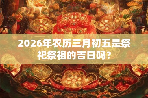 2026年农历三月初五是祭祀祭祖的吉日吗？