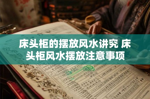 床头柜的摆放风水讲究 床头柜风水摆放注意事项