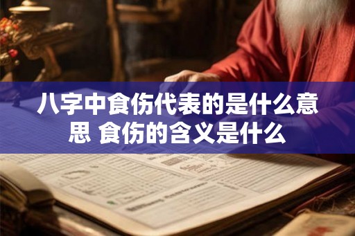 八字中食伤代表的是什么意思 食伤的含义是什么