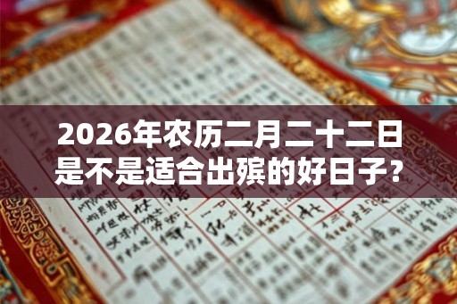2026年农历二月二十二日是不是适合出殡的好日子？