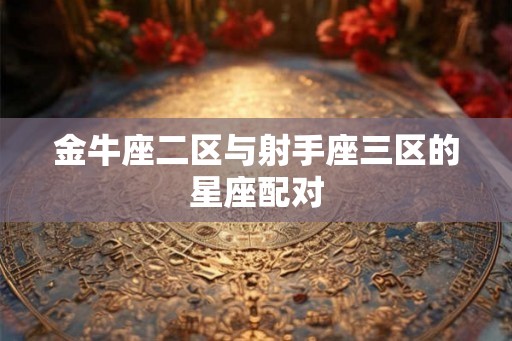 金牛座二区与射手座三区的星座配对