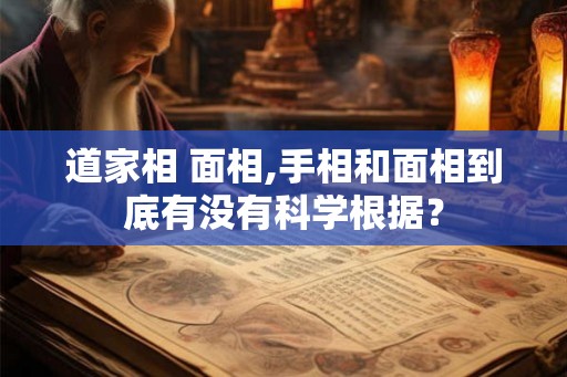 道家相 面相,手相和面相到底有没有科学根据？