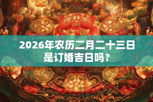 2026年农历二月二十三日是订婚吉日吗？