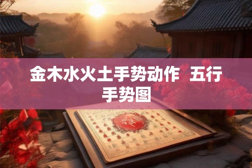 金木水火土手势动作 五行手势图 金木水火土手势动作 五行手势图