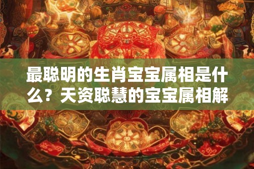 最聪明的生肖宝宝属相是什么？天资聪慧的宝宝属相解析！