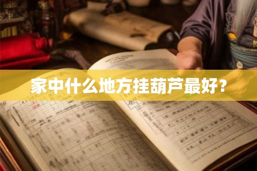 家中什么地方挂葫芦最好？