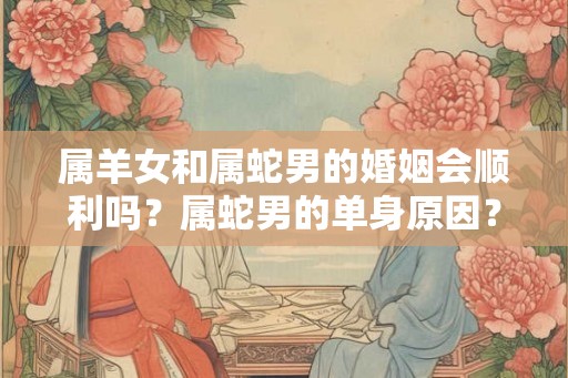 属羊女和属蛇男的婚姻会顺利吗？属蛇男的单身原因？