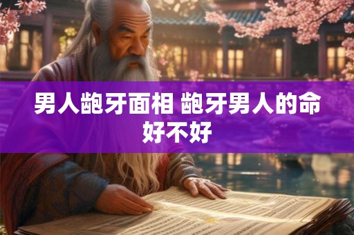 男人龅牙面相 龅牙男人的命好不好