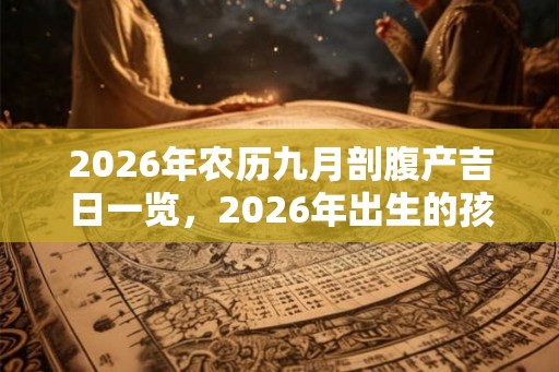2026年农历九月剖腹产吉日一览，2026年出生的孩子性格怎么样？