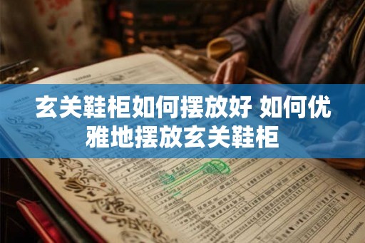 玄关鞋柜如何摆放好 如何优雅地摆放玄关鞋柜