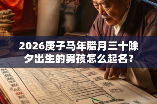 2026庚子马年腊月三十除夕出生的男孩怎么起名？