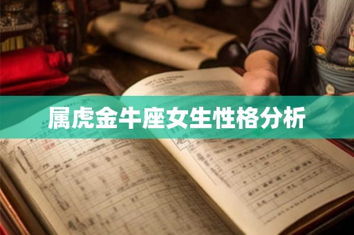 属虎金牛座女生性格分析 属虎金牛座女生性格分析