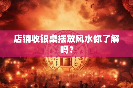 店铺收银桌摆放风水你了解吗？