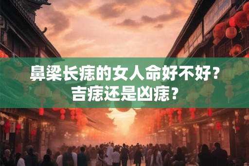 鼻梁长痣的女人命好不好？吉痣还是凶痣？