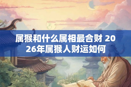 属猴和什么属相最合财 2026年属猴人财运如何