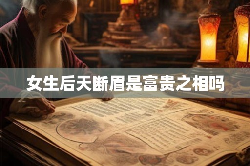 女生后天断眉是富贵之相吗 女生后天断眉是富贵之相吗