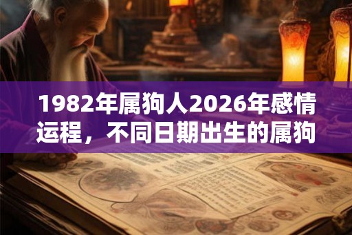 1982年属狗人2026年感情运程，不同日期出生的属狗人命运