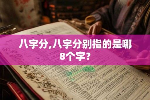 八字分,八字分别指的是哪8个字？