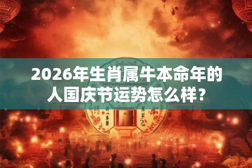 2026年生肖属牛本命年的人国庆节运势怎么样？
