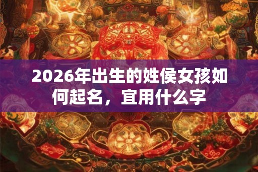 2026年出生的姓侯女孩如何起名，宜用什么字