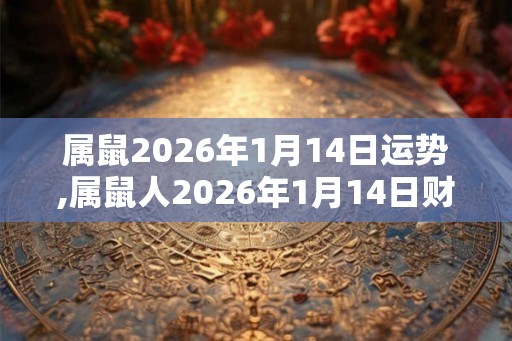 属鼠2026年1月14日运势,属鼠人2026年1月14日财运,生肖鼠2026年1月14日运势