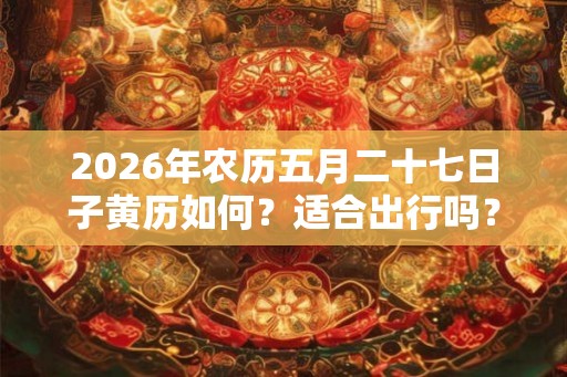 2026年农历五月二十七日子黄历如何？适合出行吗？