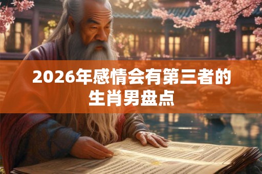 2026年感情会有第三者的生肖男盘点