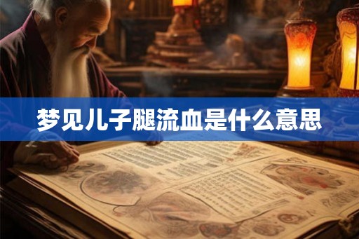 梦见儿子腿流血是什么意思