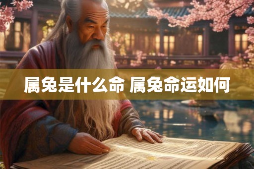 属兔是什么命 属兔命运如何