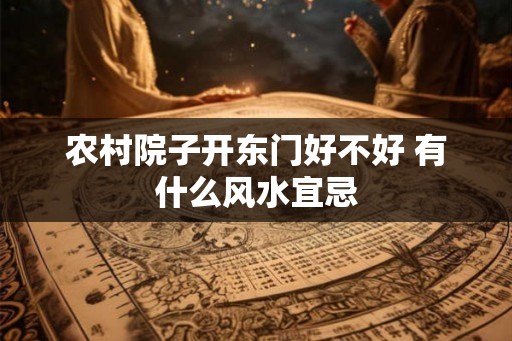 农村院子开东门好不好 有什么风水宜忌