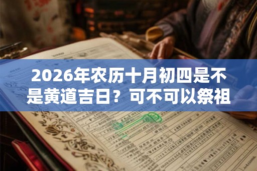 2026年农历十月初四是不是黄道吉日？可不可以祭祖？