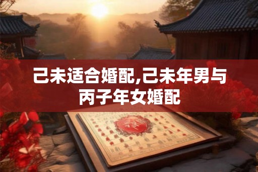 己未适合婚配,己未年男与丙子年女婚配