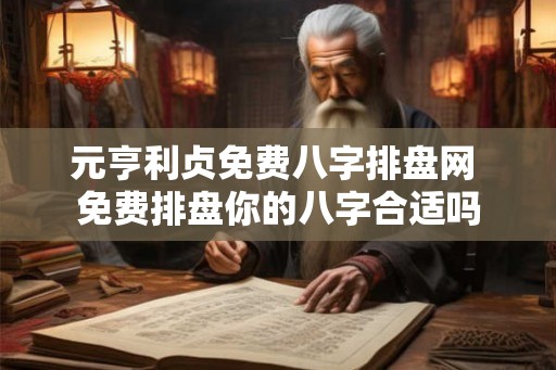 元亨利贞免费八字排盘网 免费排盘你的八字合适吗
