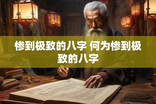 惨到极致的八字 何为惨到极致的八字