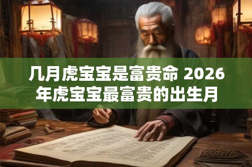 几月虎宝宝是富贵命 2026年虎宝宝最富贵的出生月