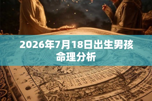 2026年7月18日出生男孩命理分析