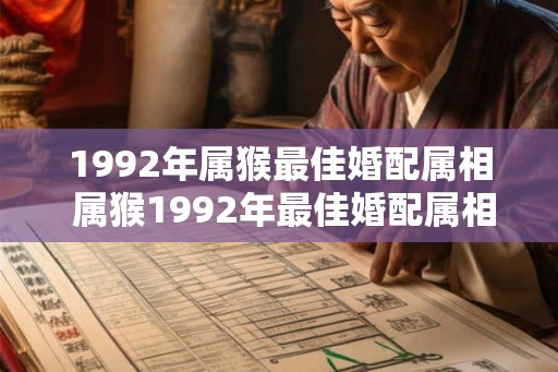1992年属猴最佳婚配属相 属猴1992年最佳婚配属相是什么