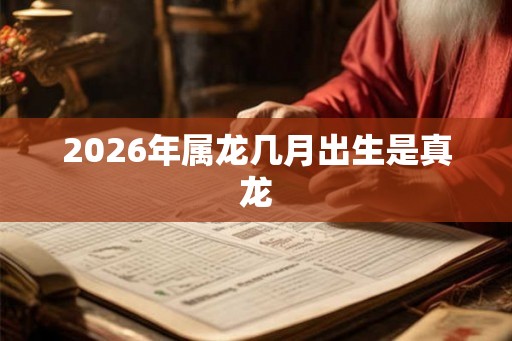 2026年属龙几月出生是真龙 2026年属龙几月出生是真龙