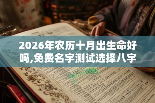 2026年农历十月出生命好吗,免费名字测试选择八字相生的好名 2026年农历十月出生命好吗,免费名字测试选择八字相生的好名
