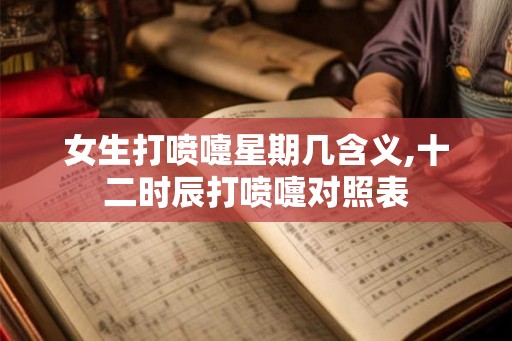 女生打喷嚏星期几含义,十二时辰打喷嚏对照表